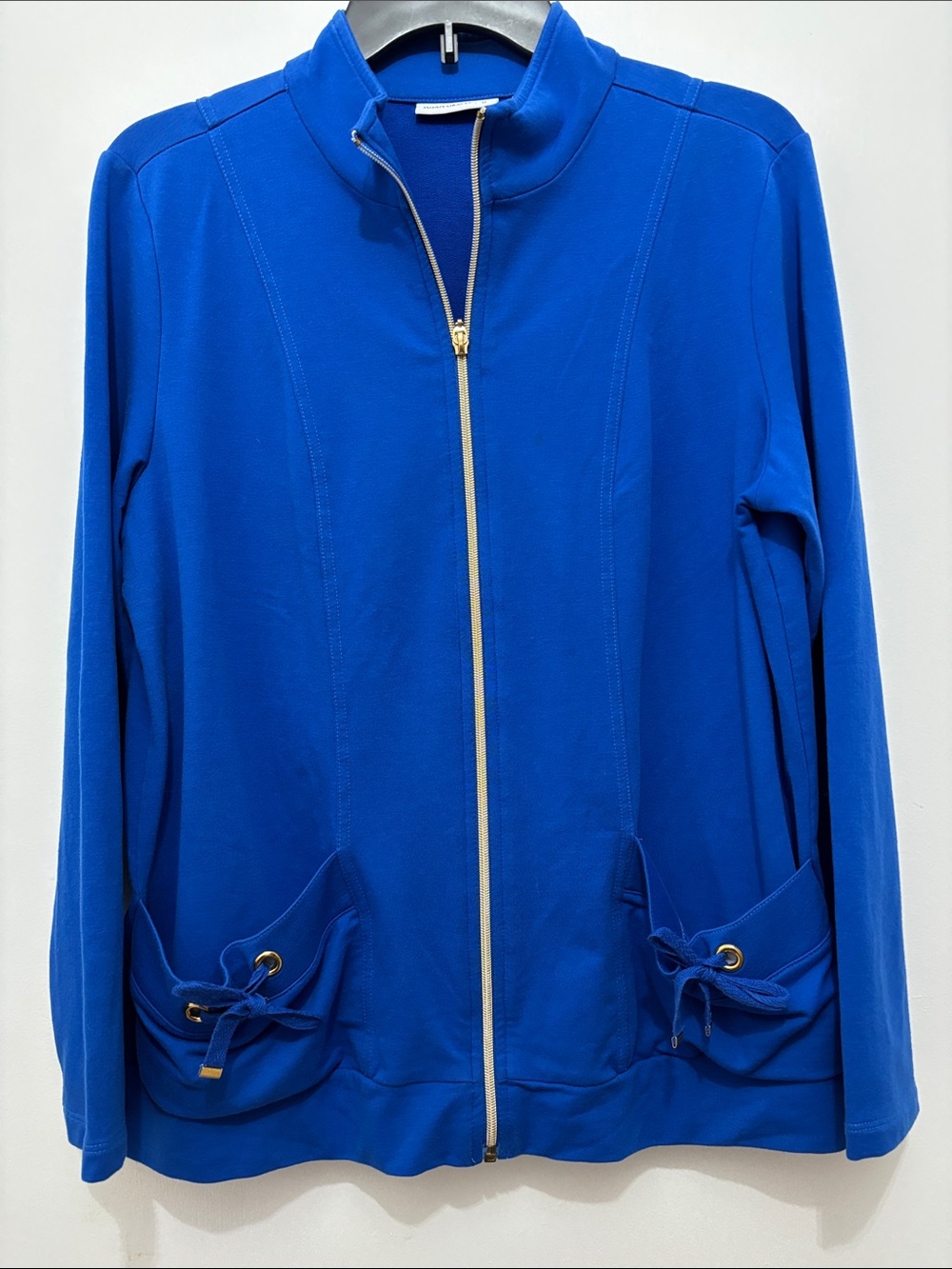 Susan Graver Women’s Royal Blue Zip-Front Jacket Sz M